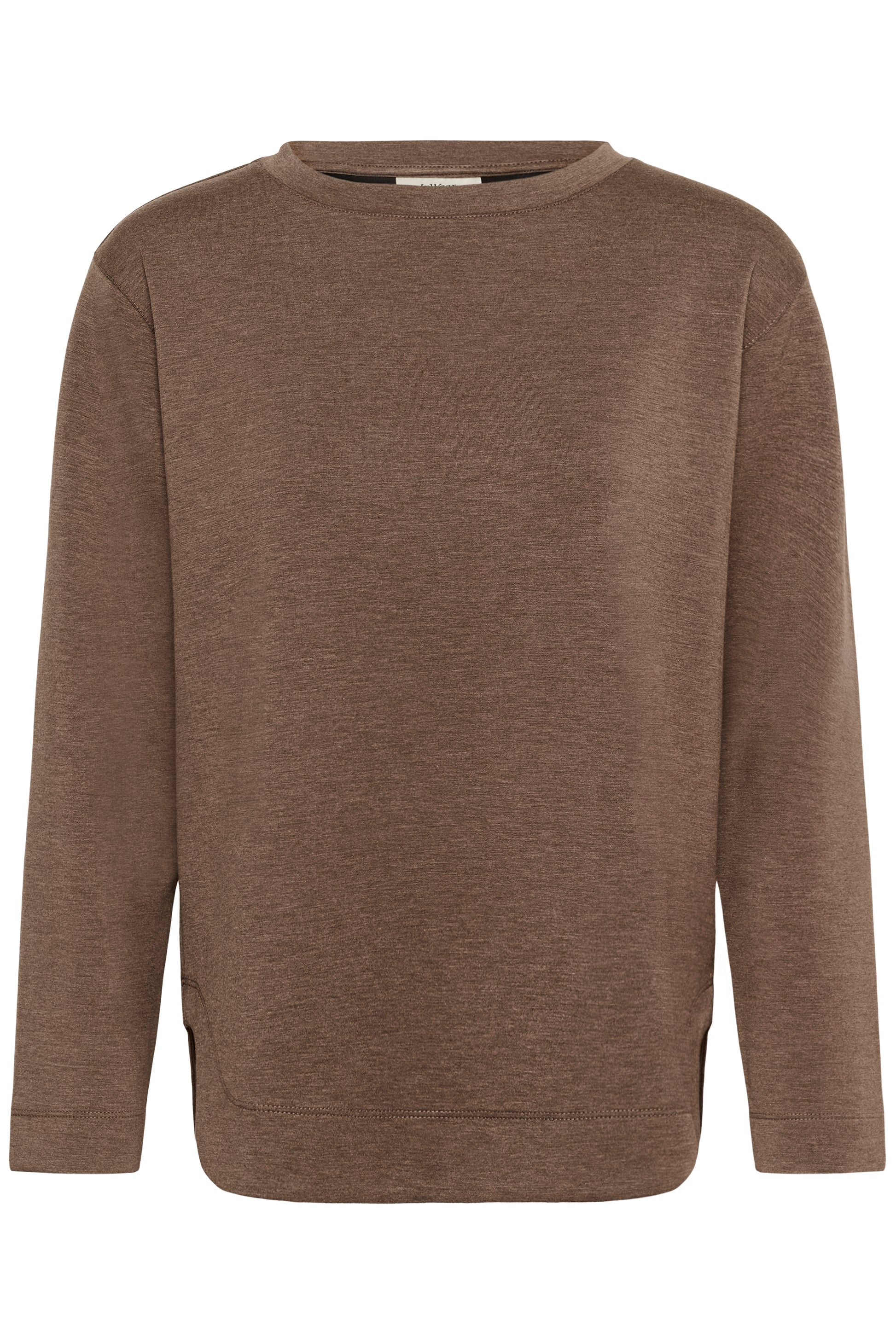 InWear Gincent Crewneck in Coffee Quartz with classic crew neckline