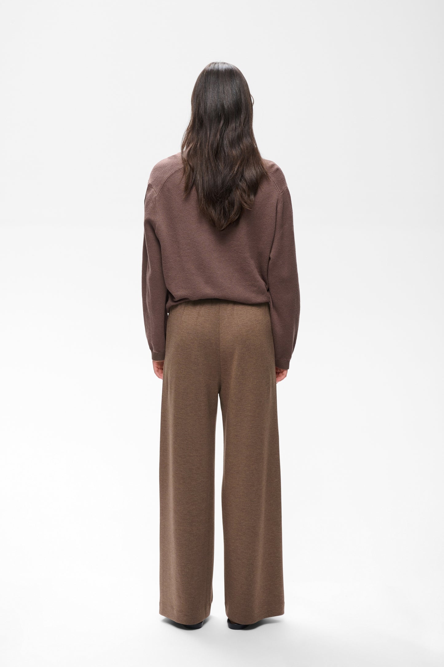 Inwear Gincette pull on Tencel Trousers in Coffee quartz