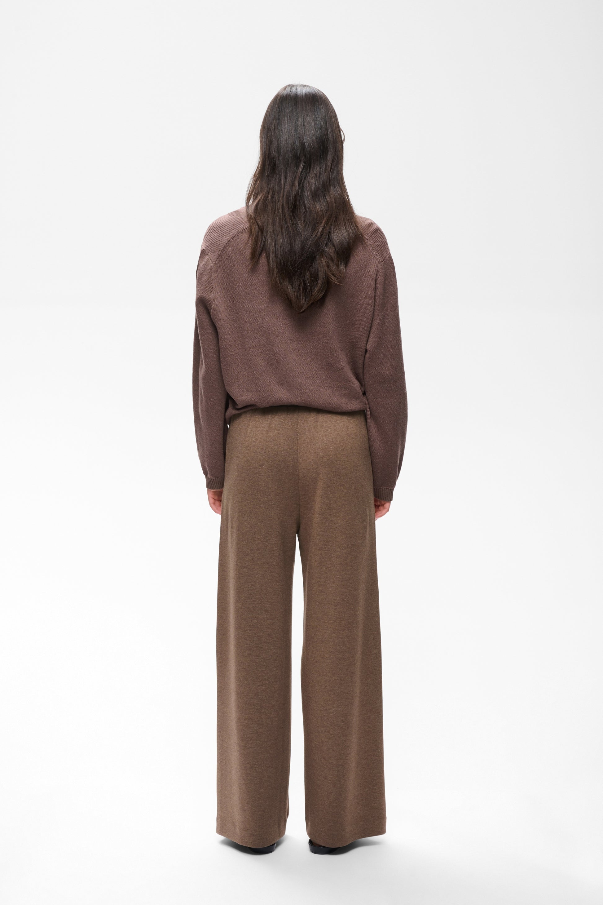 Inwear Gincette pull on Tencel Trousers in Coffee quartz