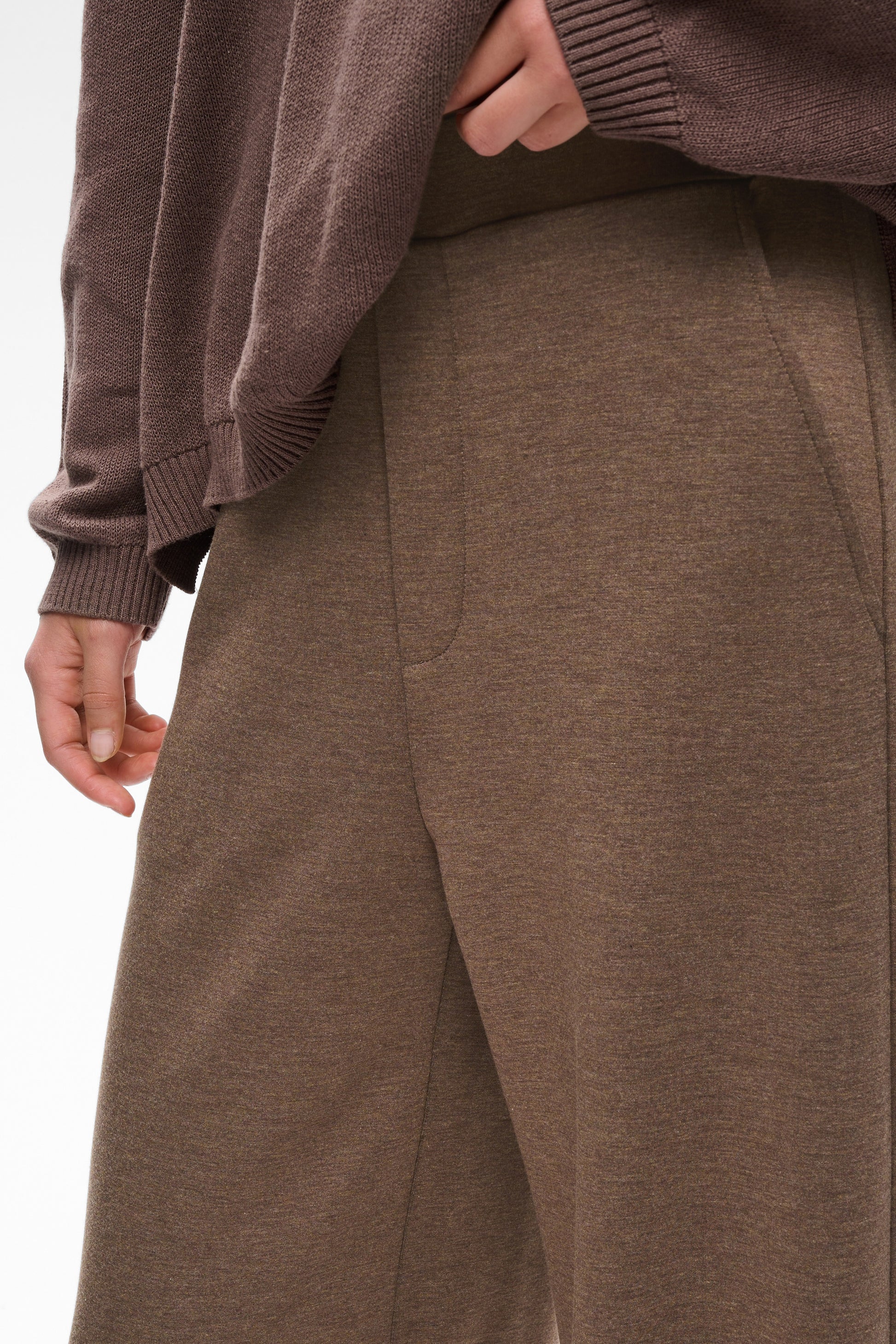 Inwear Gincette pull on Tencel Trousers in Coffee quartz