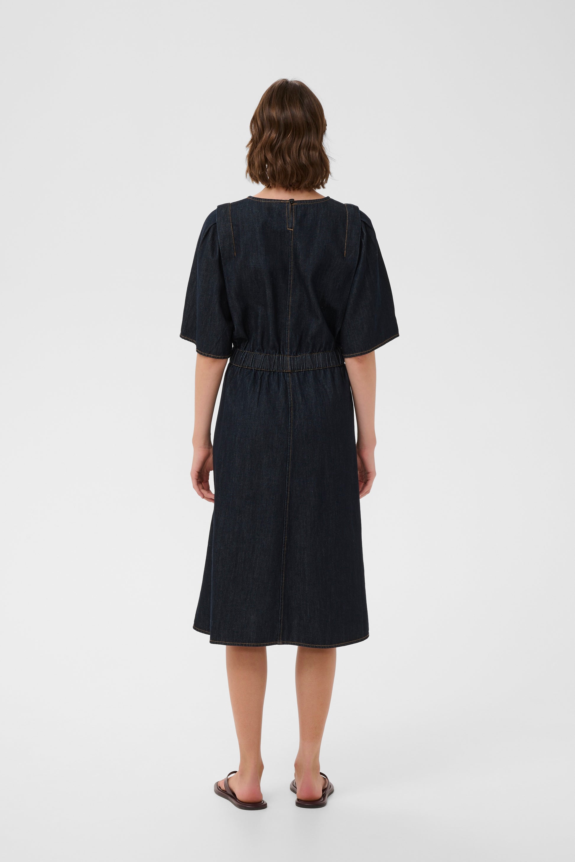 Inwear Glenn Midi Length Dress in Dark Denim 