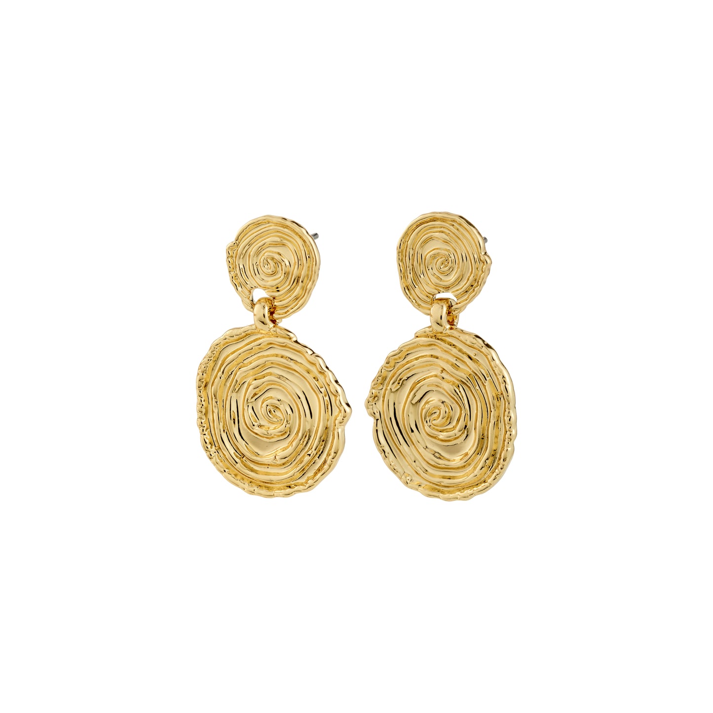 Gold plated coin earrings