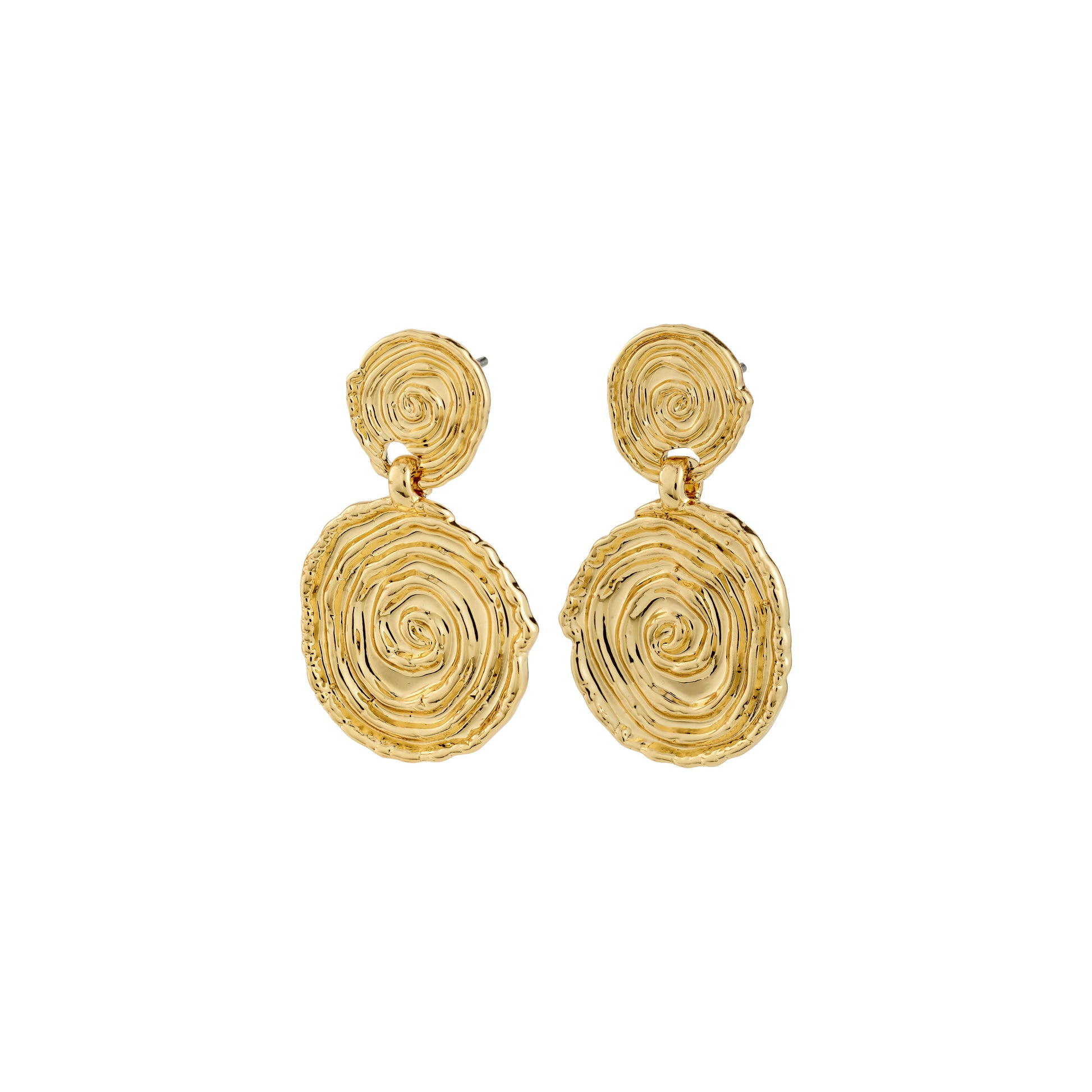 Gold plated coin earrings