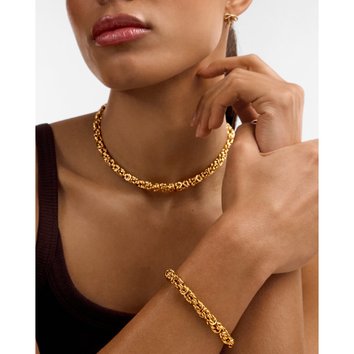 Katie Loxton Heritage Waterproof Gold Bracelet with T-Bar Toggle Clasp