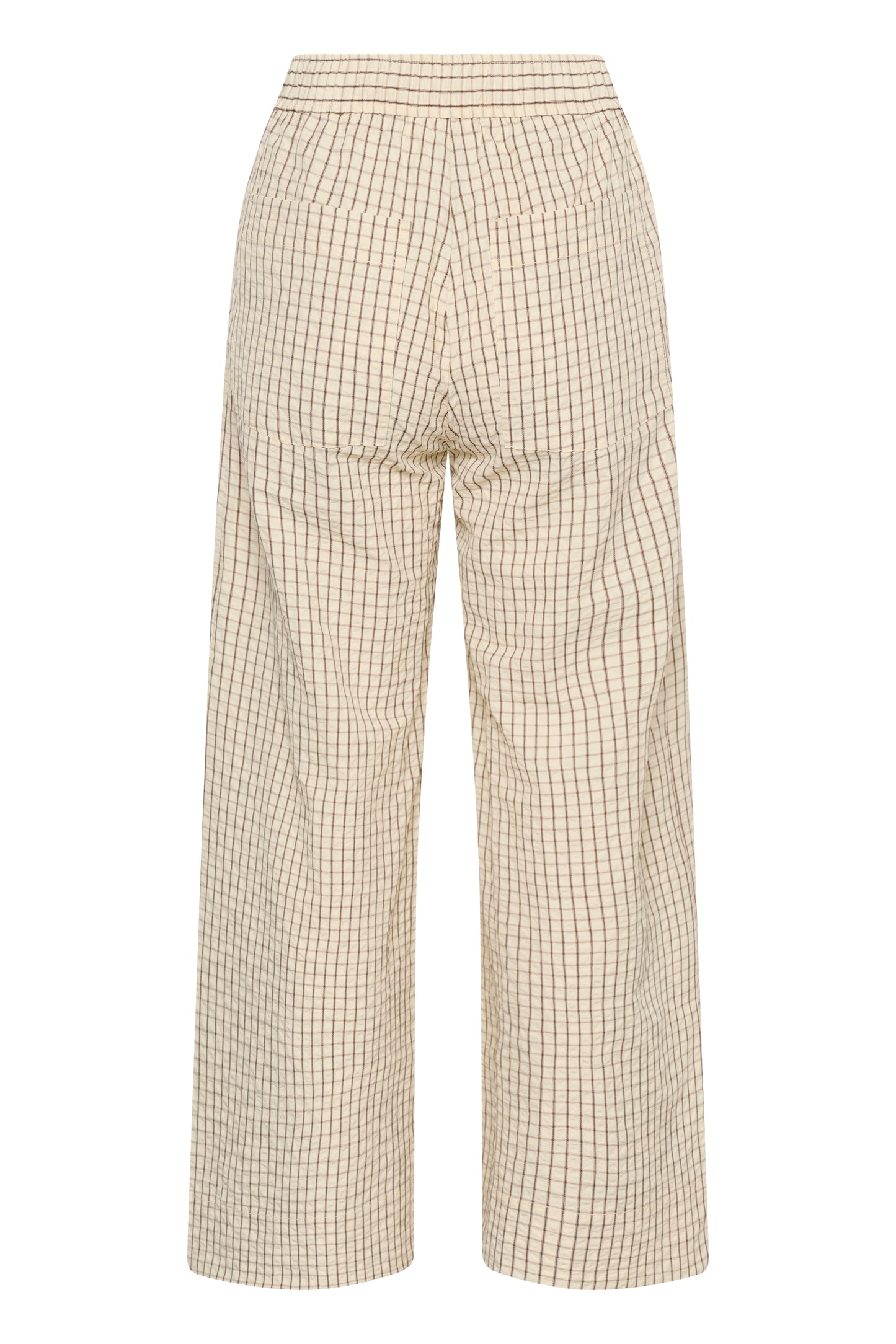 Inwear Hero Trousers in vanilla colour with gentle black stripe 