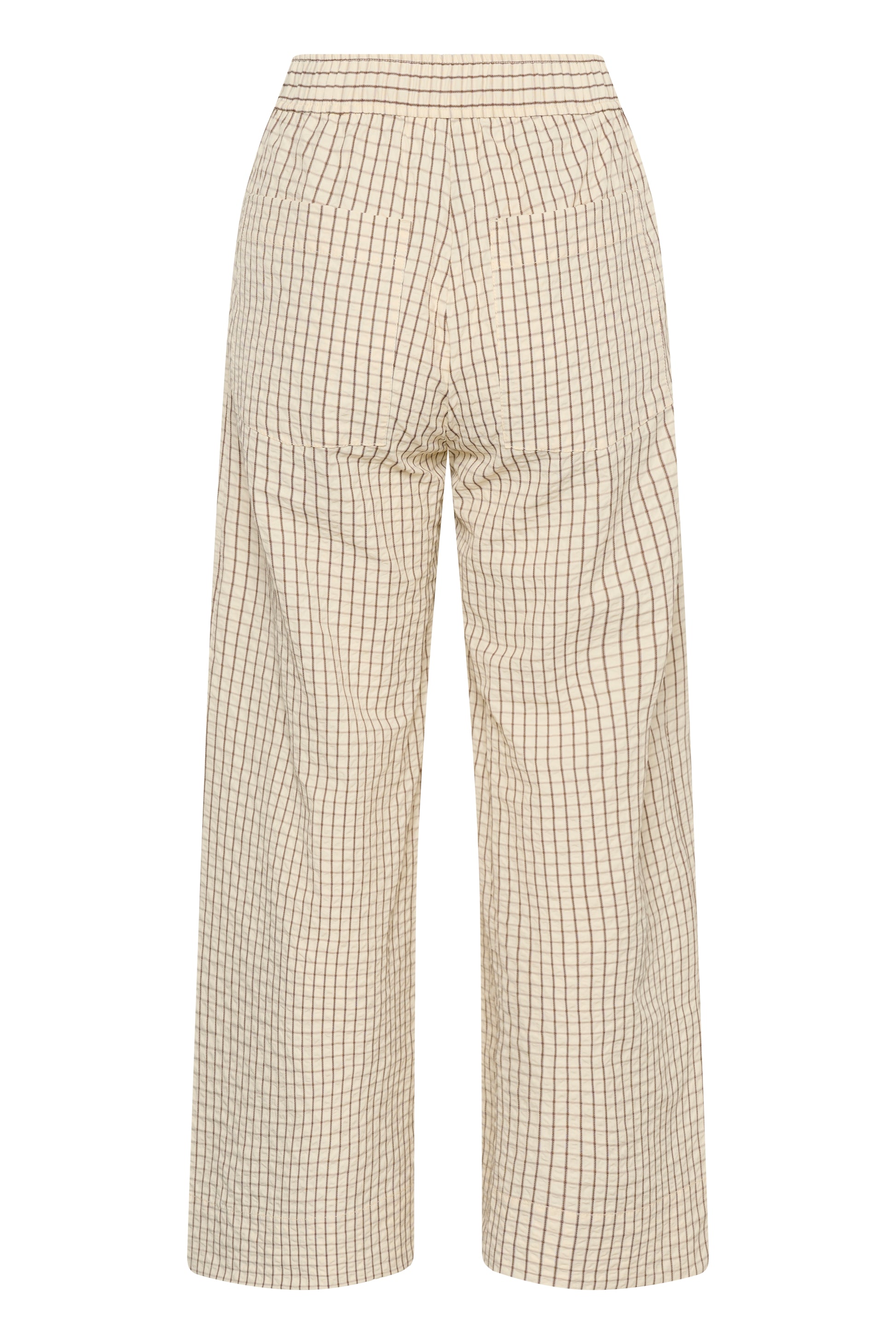 Inwear Hero Trousers in vanilla colour with gentle black stripe 