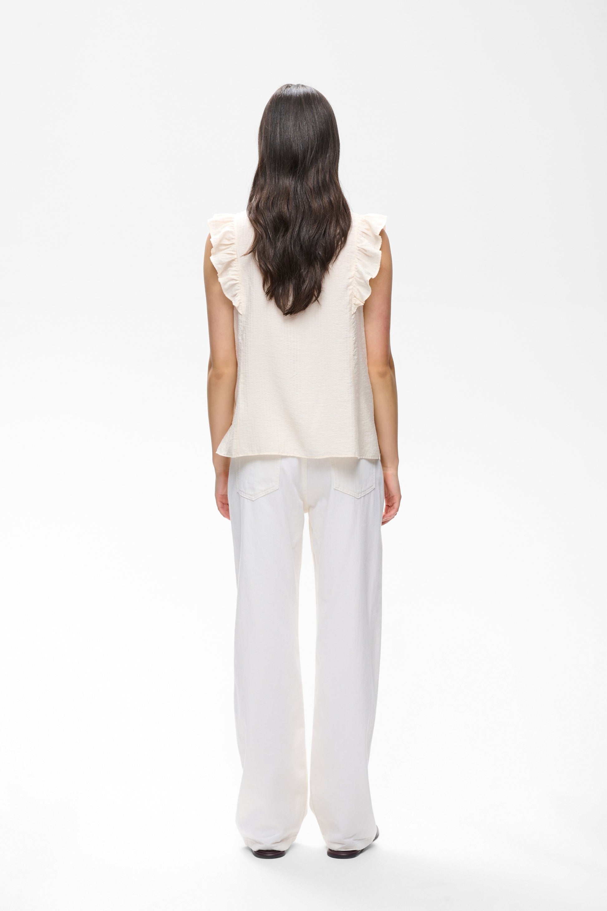 Inwear Short Sleeve Hillary top in a vanilla colour