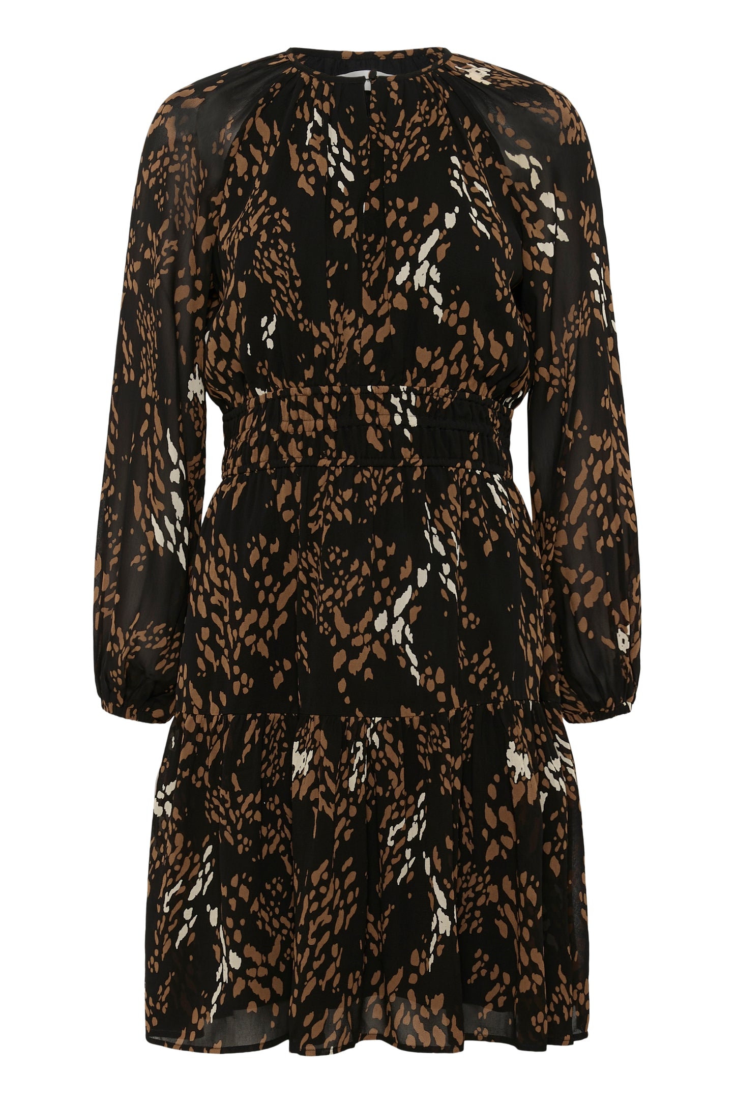 InWear Averie Short Dress - Leonora Leopard print style colours