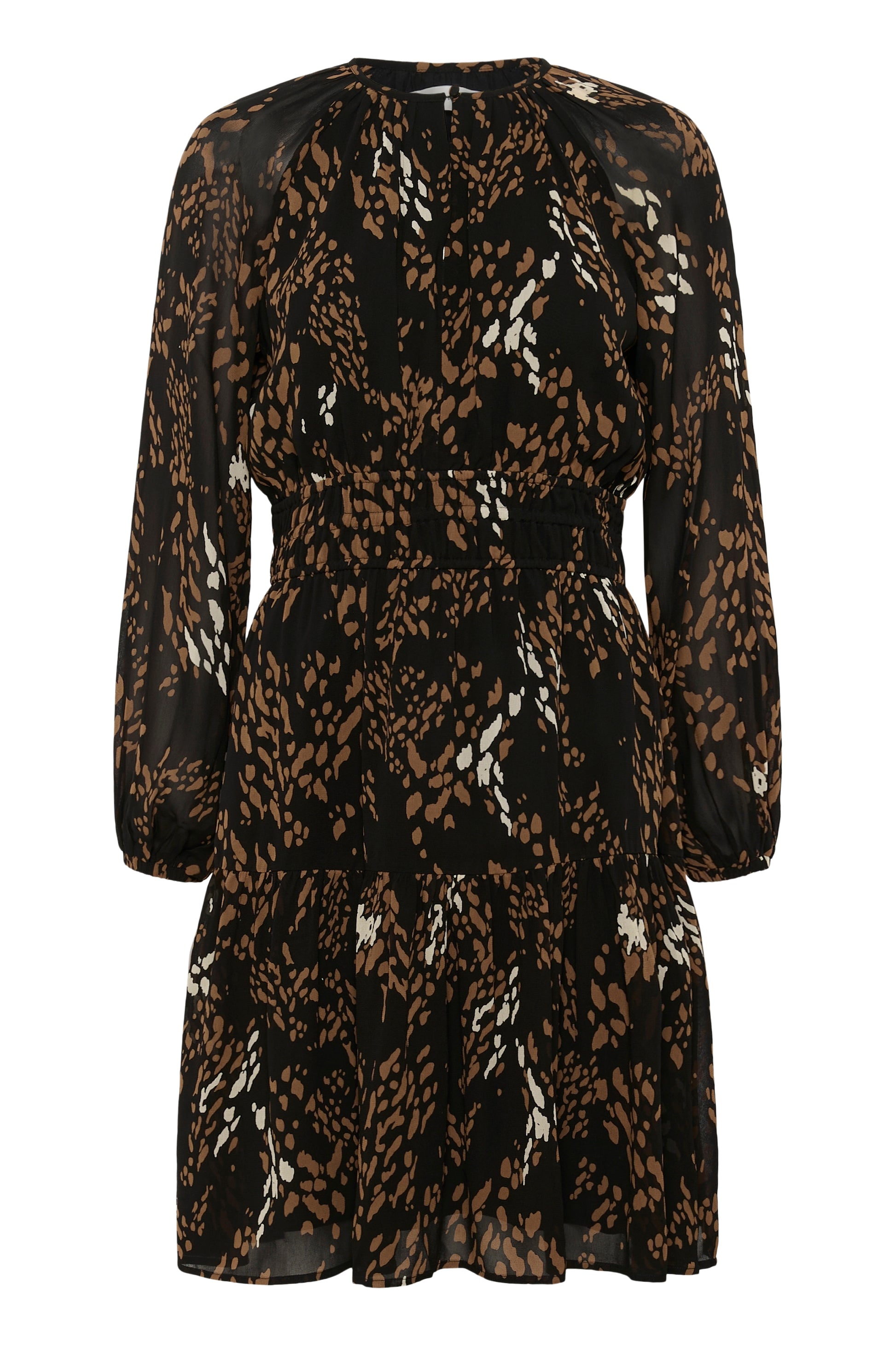 InWear Averie Short Dress - Leonora Leopard print style colours