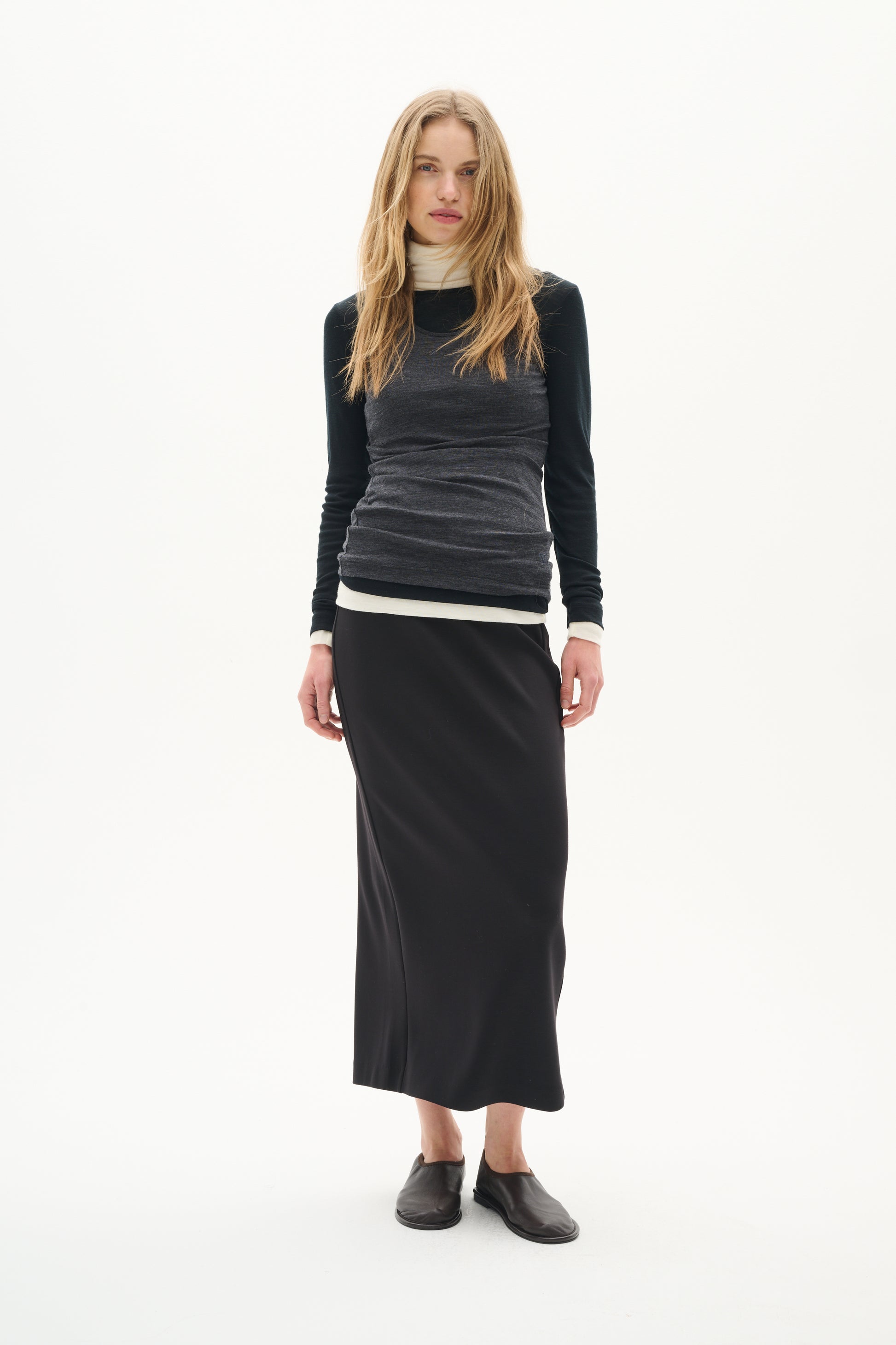 Inwear Aida Black Tencel Skirt