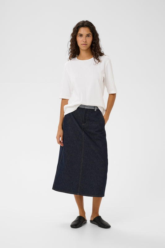 Woman wearing the InWear Sophie White T- Shirt 