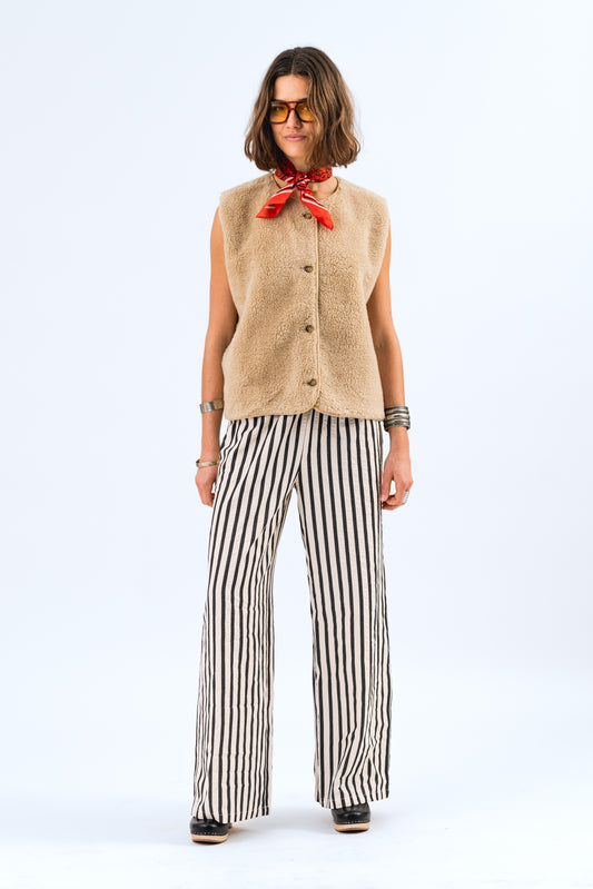 Lollys Laundry Jace Vest - Sand - xs