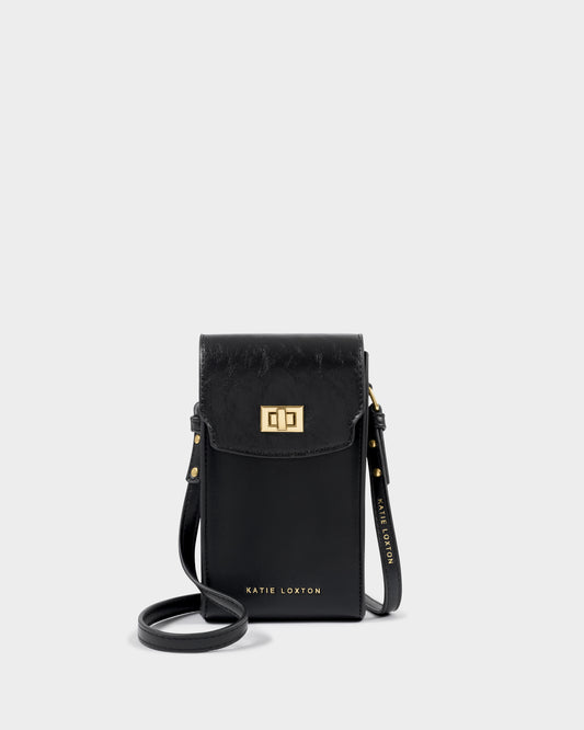 Katie Loxton Orin Twist Lock Slim Bag - Black
