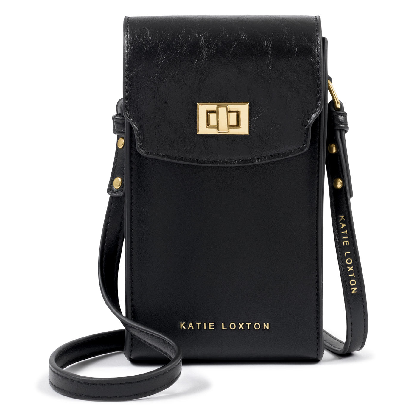 Katie Loxton Orin Twist Lock Slim Bag - Black