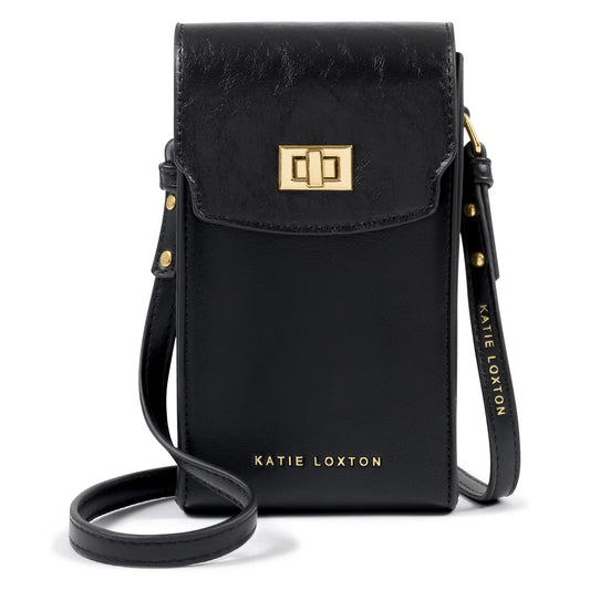 Katie Loxton Orin Twist Lock Slim Bag - Black