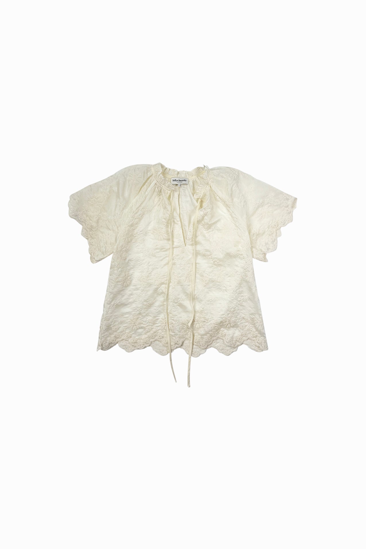 Lollys Laundry Kali blouse in crème with relaxed feminine fit