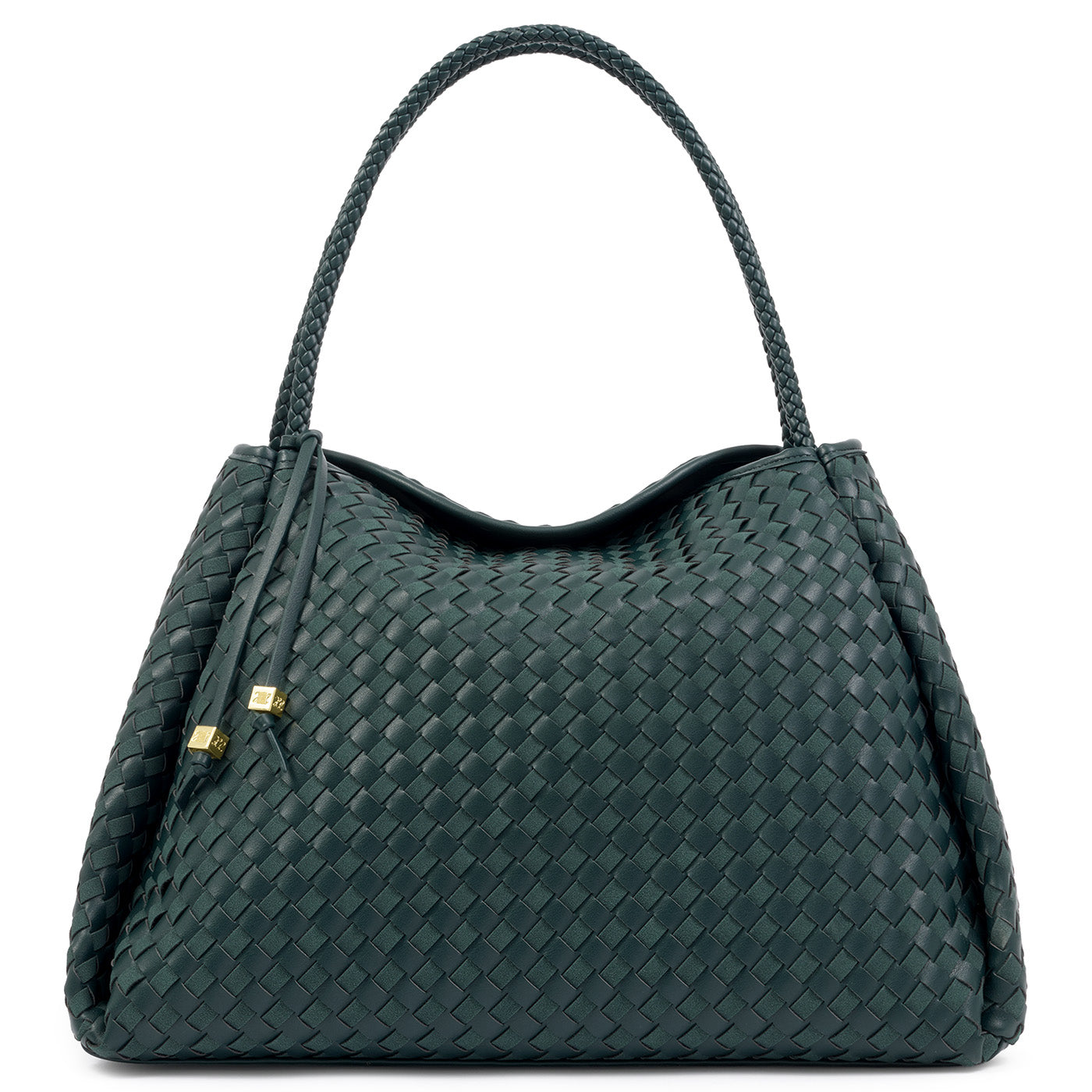 Katie Loxton Nova Woven Large Shoulder Bag in Deep Teal