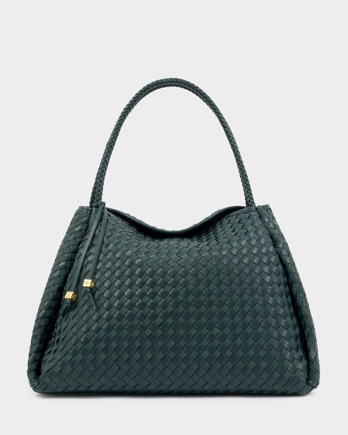 Katie Loxton Nova Woven Large Shoulder Bag in Deep Teal