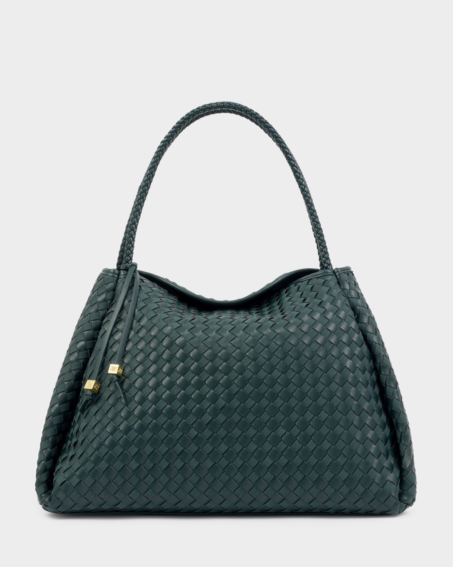 Katie Loxton Nova Woven Large Shoulder Bag in Deep Teal
