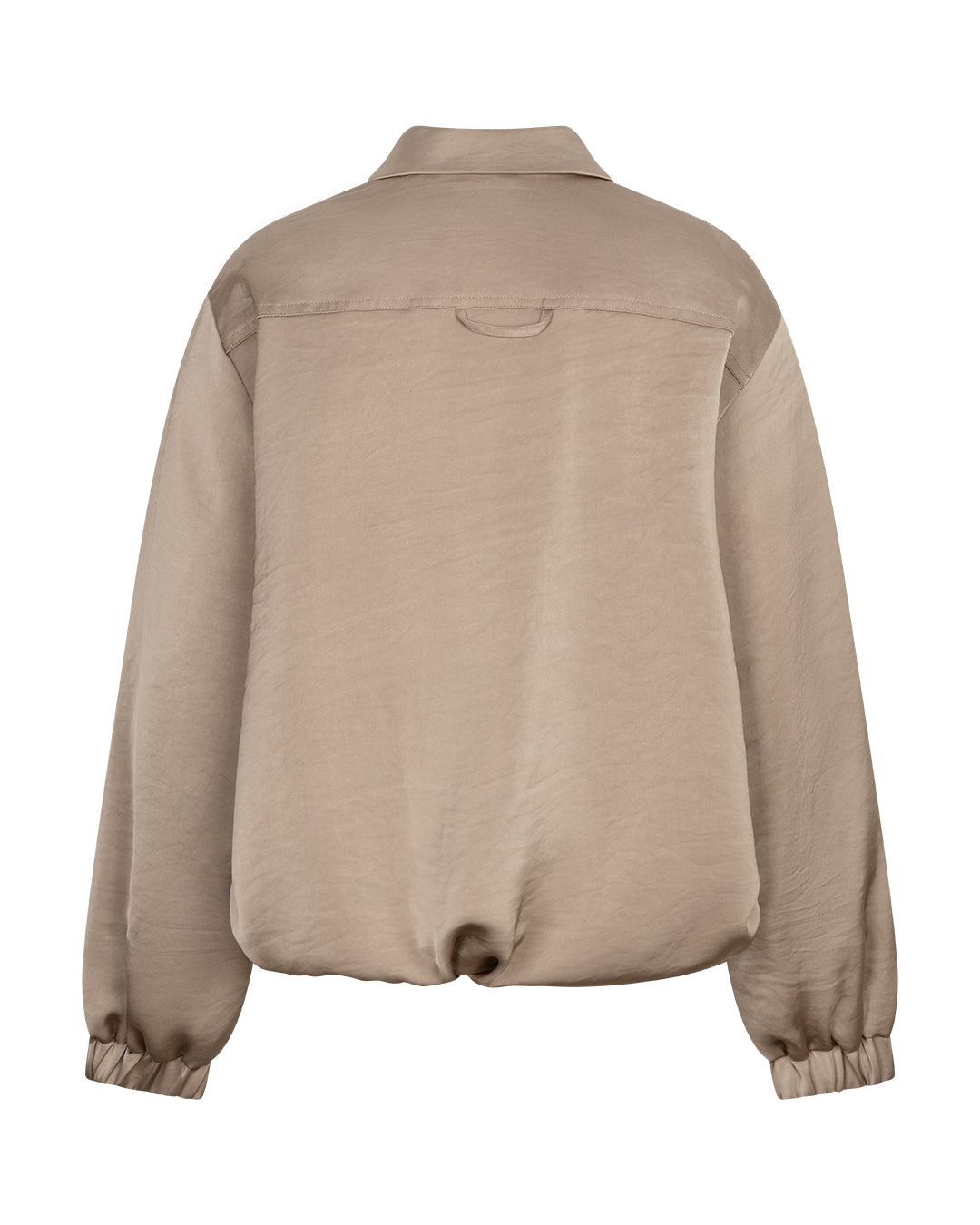 Red Button Avy Satin Jacket in Latte