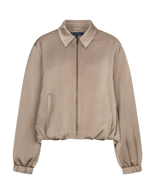 Red Button Avy Satin Jacket in Latte