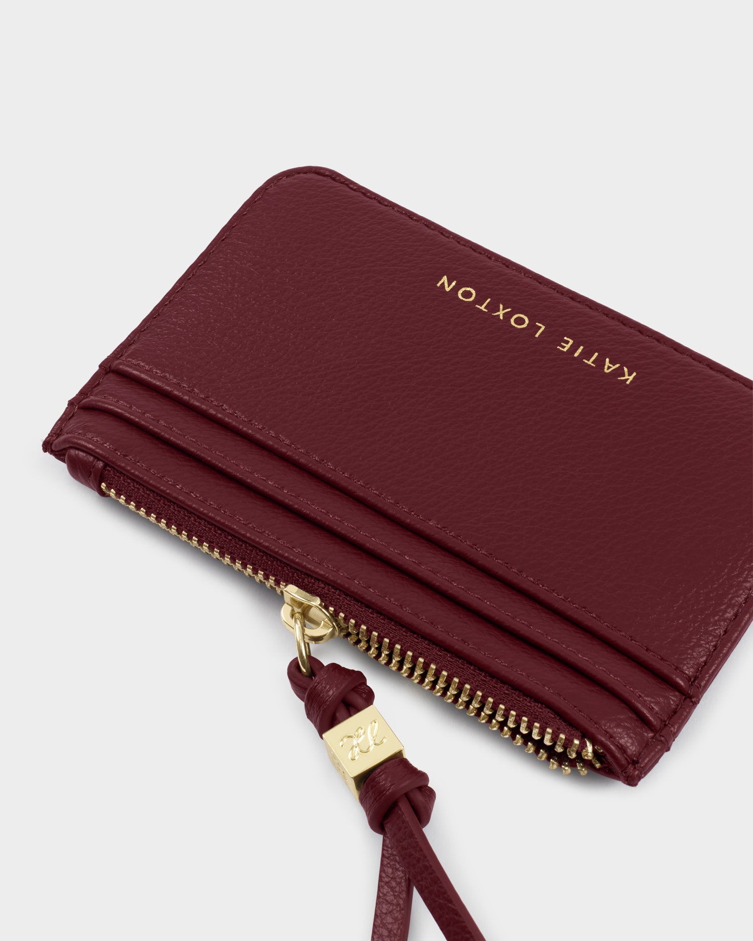 Katie Loxton Lottie Coin & Card Holder available in Black, Chocolate Leopard and Cherry.
