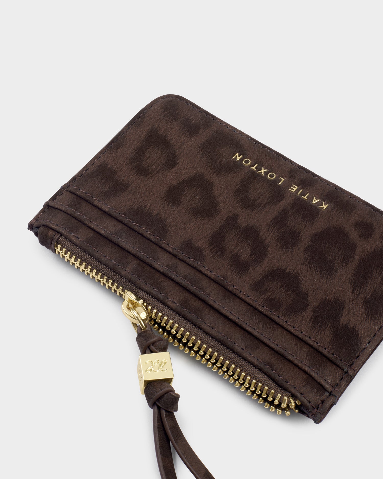 Katie Loxton Lottie Coin & Card Holder available in Black, Chocolate Leopard and Cherry.