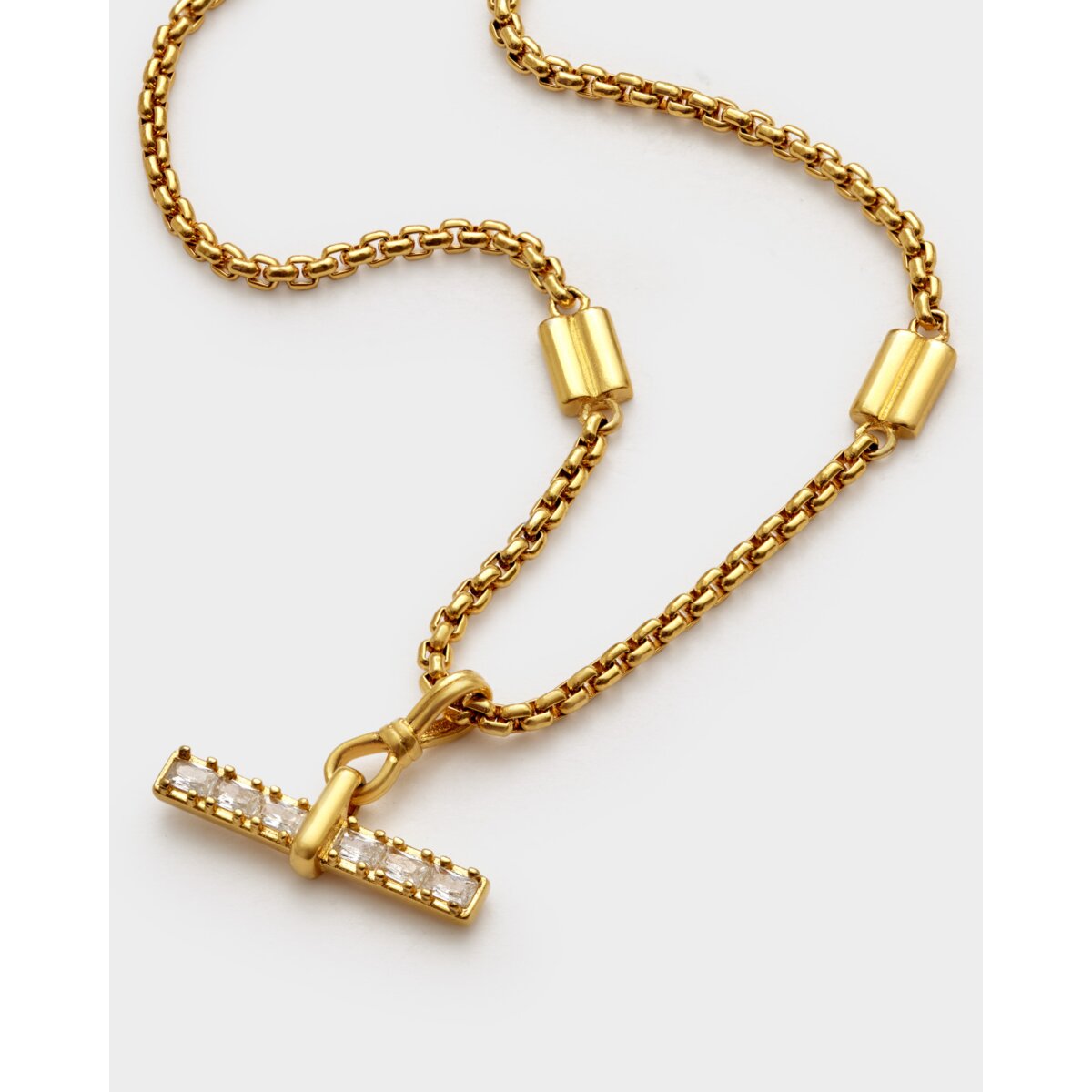 Katie Loxton Lustre Waterproof Gold T-Bar Bracelet