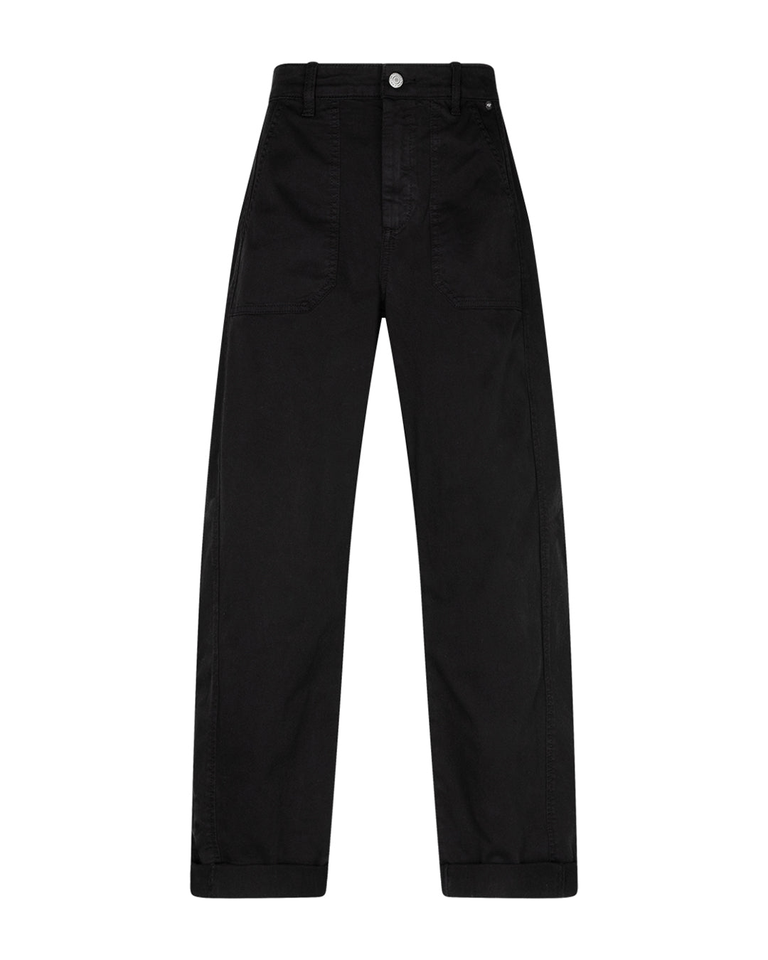 Red Button Margot Fine Twill Trouser in Black with 30-inch leg