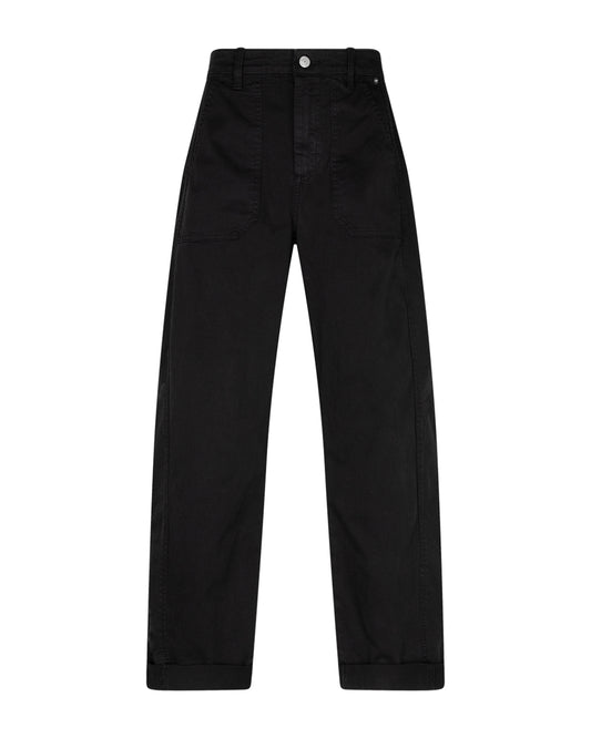 Red Button Margot Fine Twill Trouser in Black with 30-inch leg