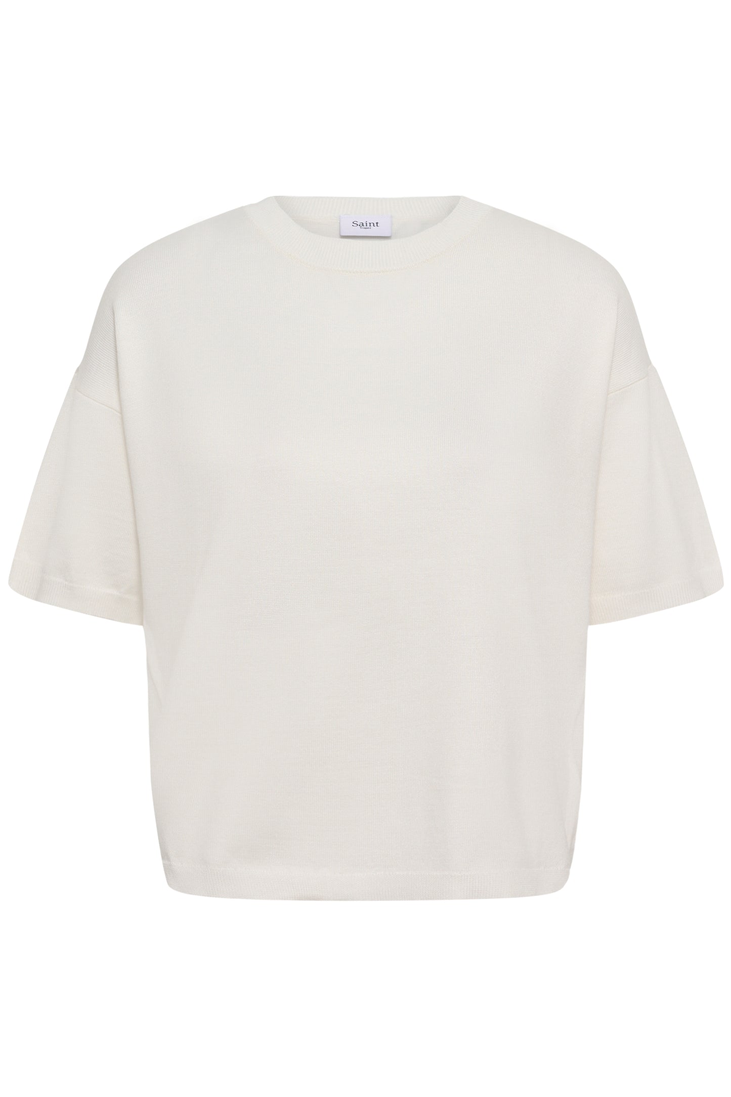 Mila Boxy Short Sleeved Pullover in Ice