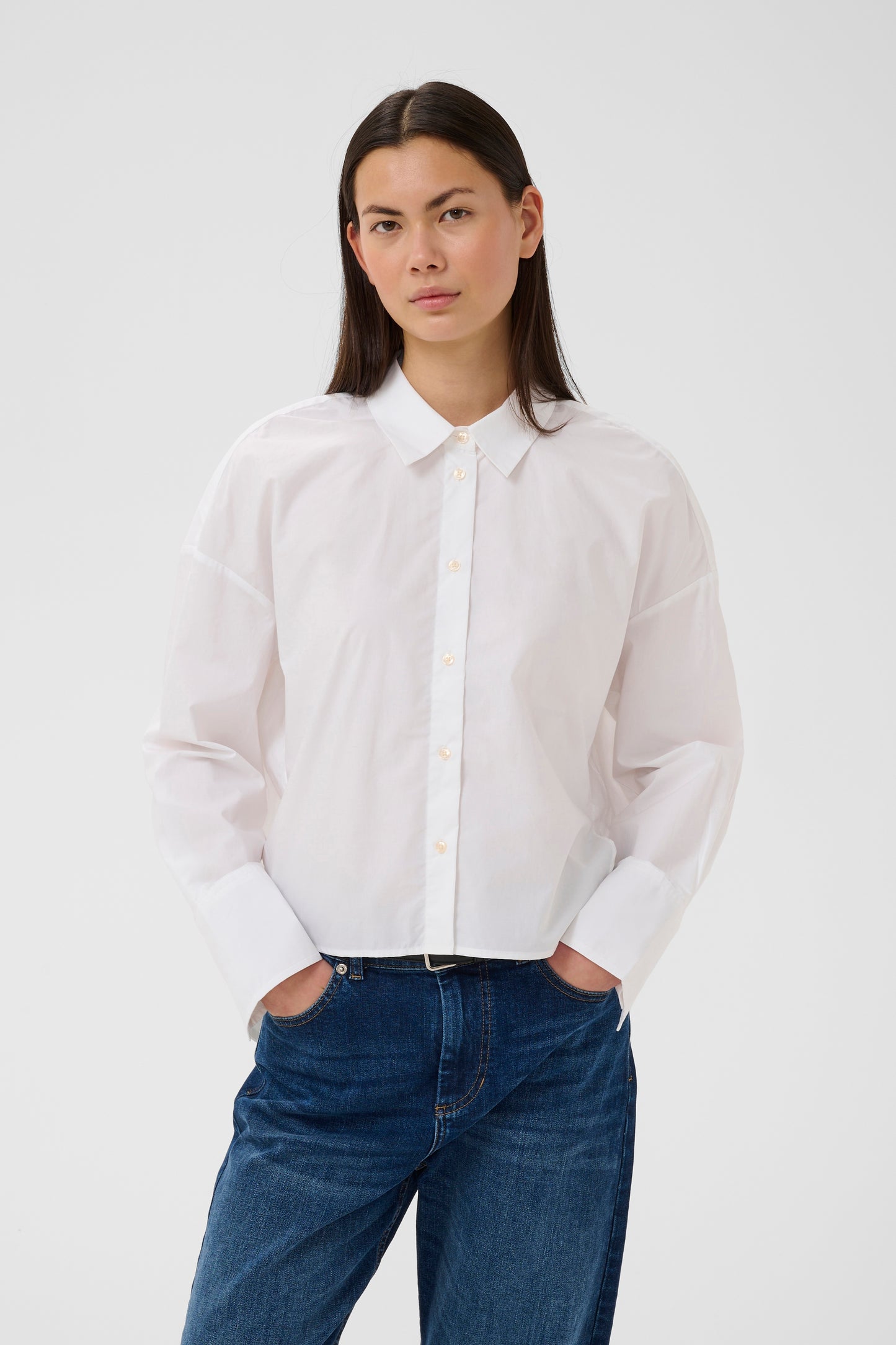 InWear Lelo Neola White shirt on a white background