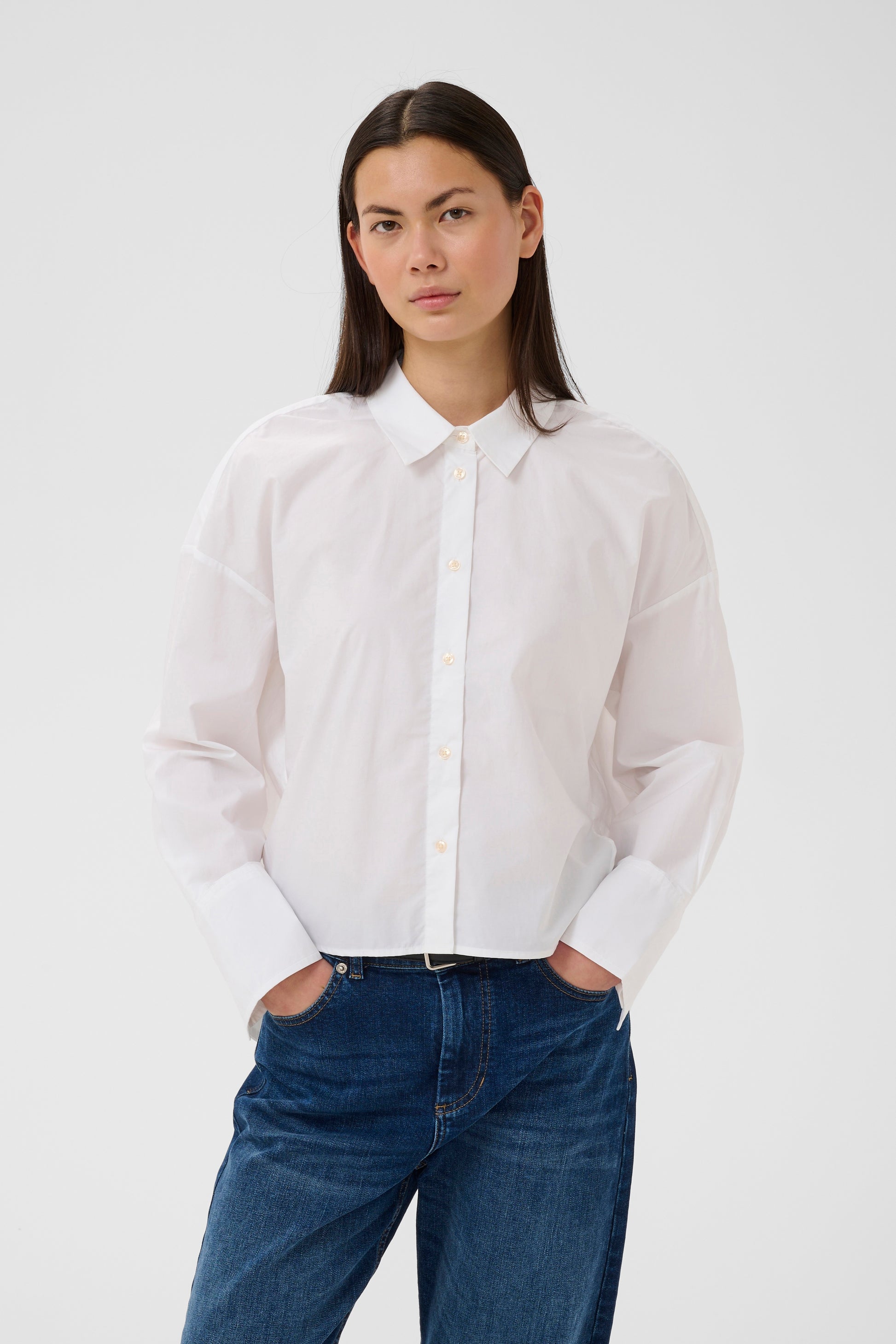 InWear Lelo Neola White shirt on a white background