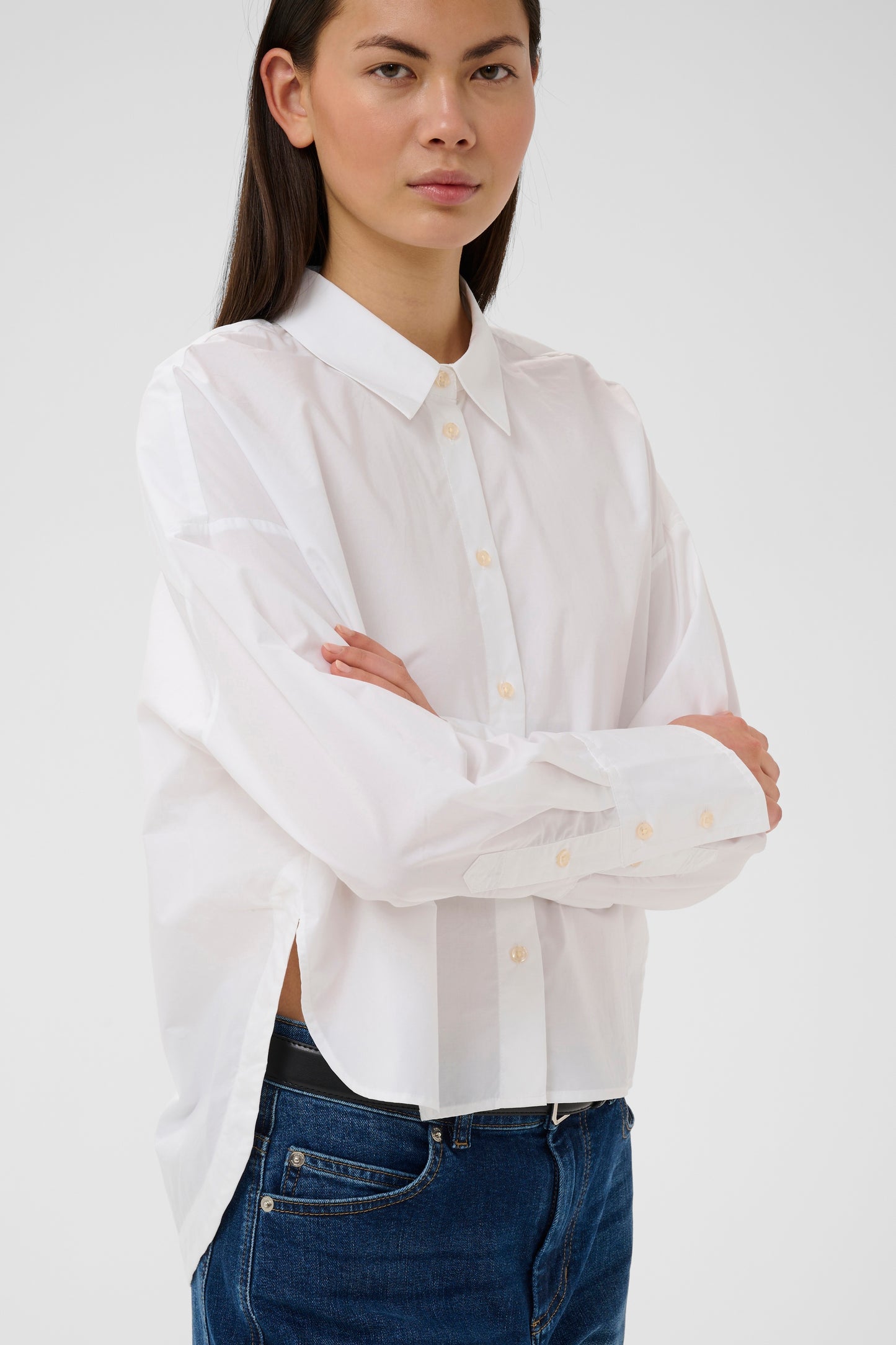 InWear Lelo Neola White shirt on a white background