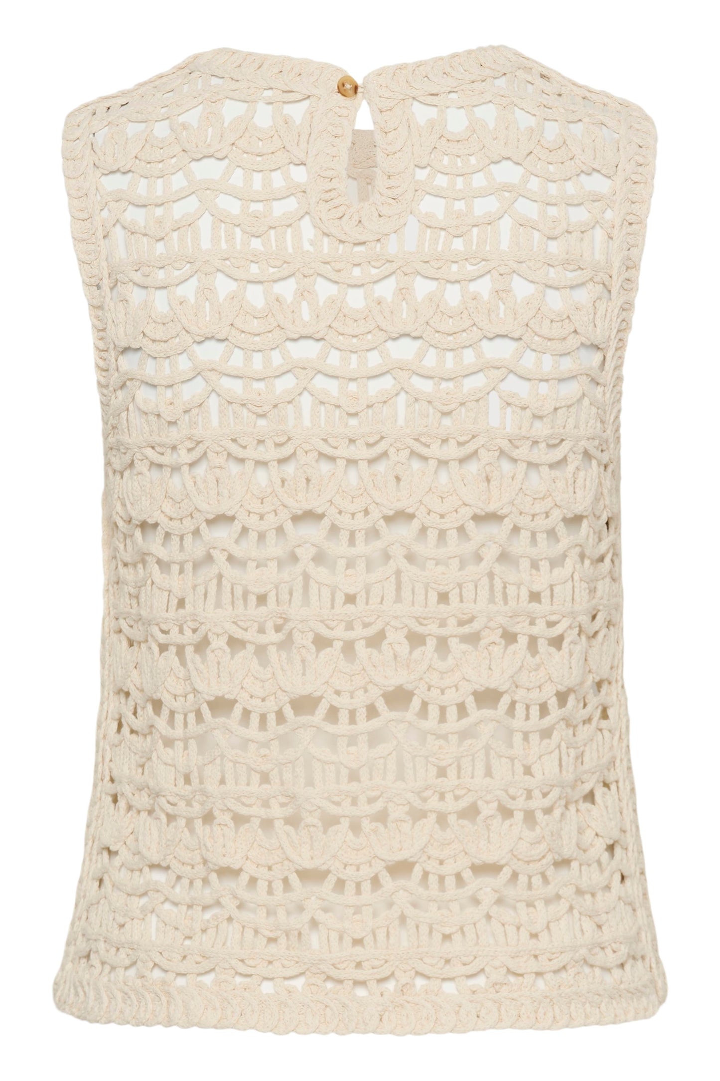 Nete Ecru crochet sleeveless top by InWear 