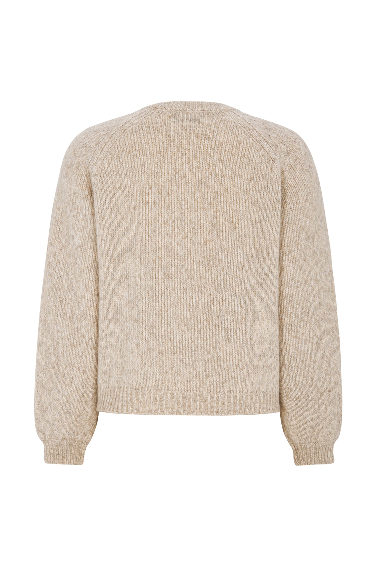Lollys Laundry Nova Knit Cardigan in Creme with tortoiseshell buttons.
