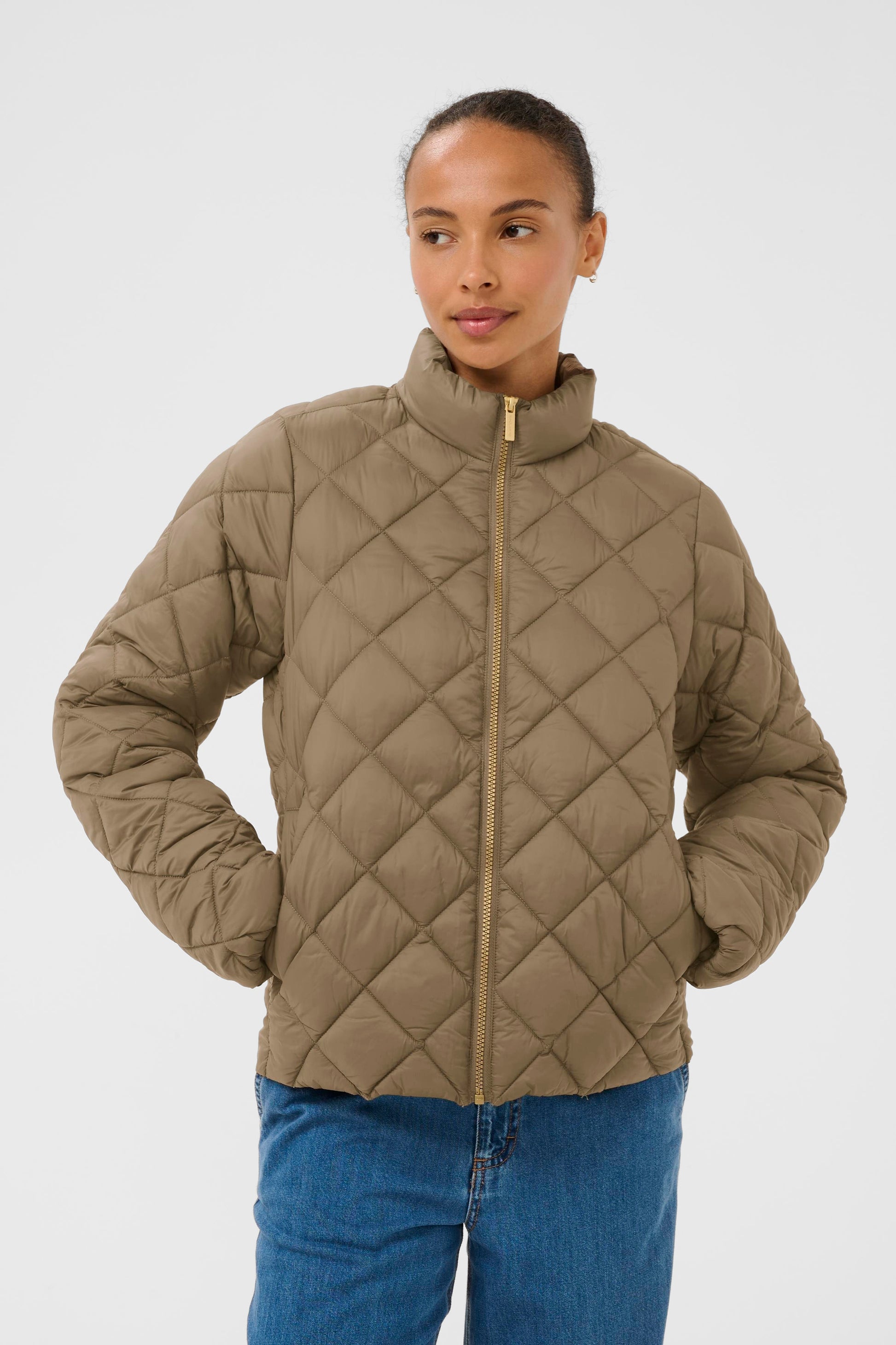 Olia Jacket Shitake neutral women’s jacket