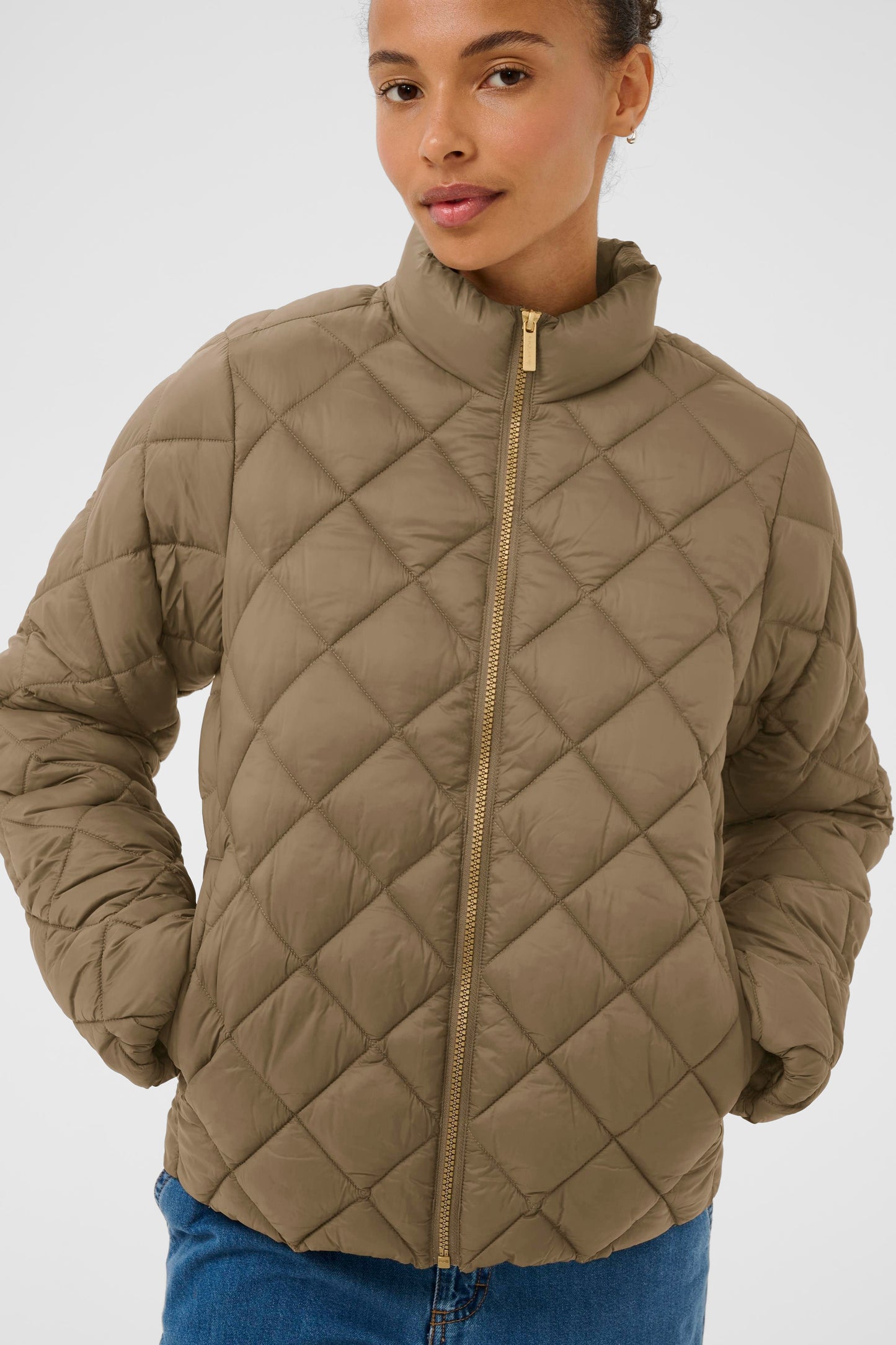 Olia Jacket Shitake neutral women’s jacket