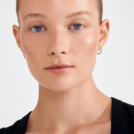 Pilgrim Gold plated Nova Hoop earrings