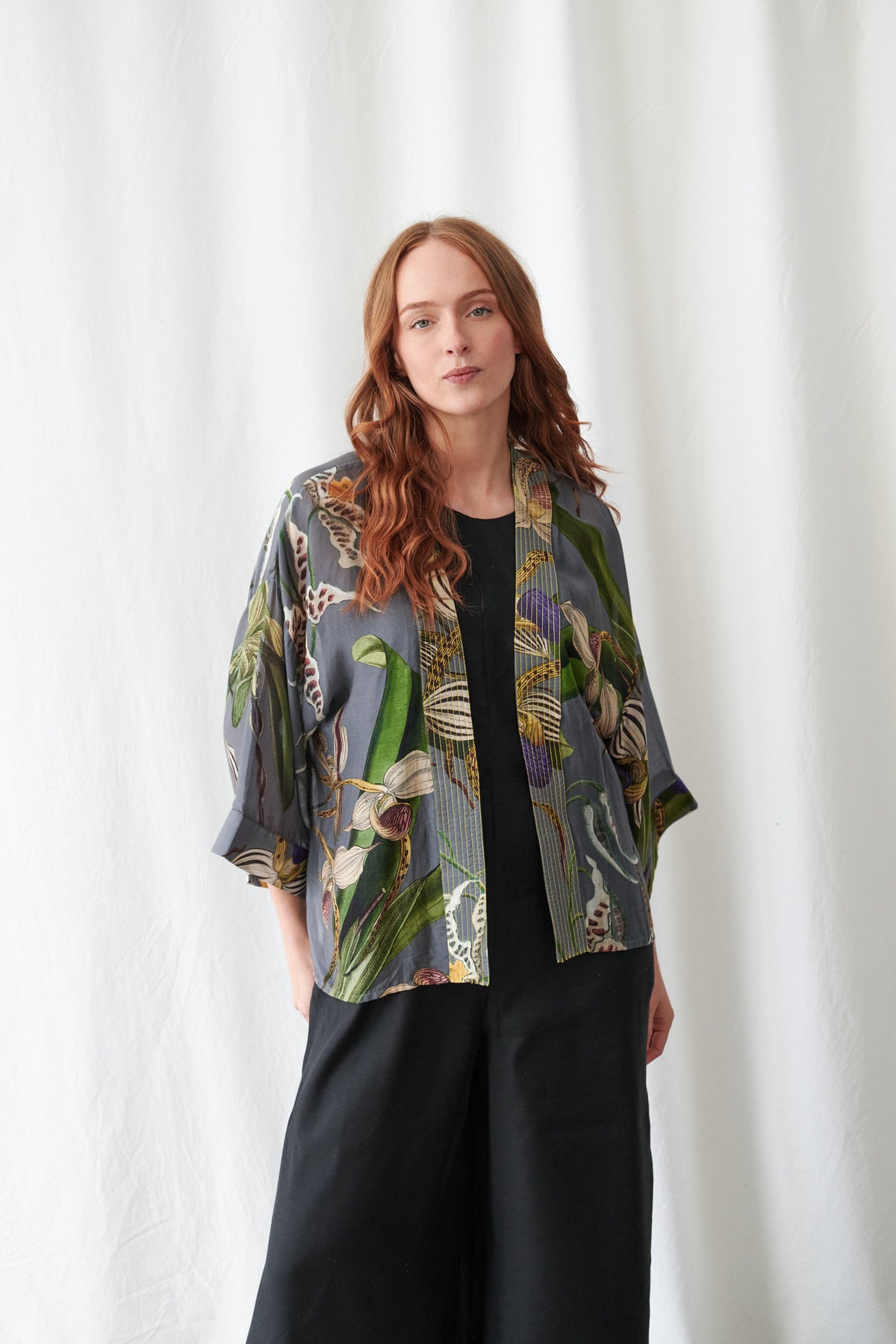One Hundred Stars Kimono - Orchid Grey