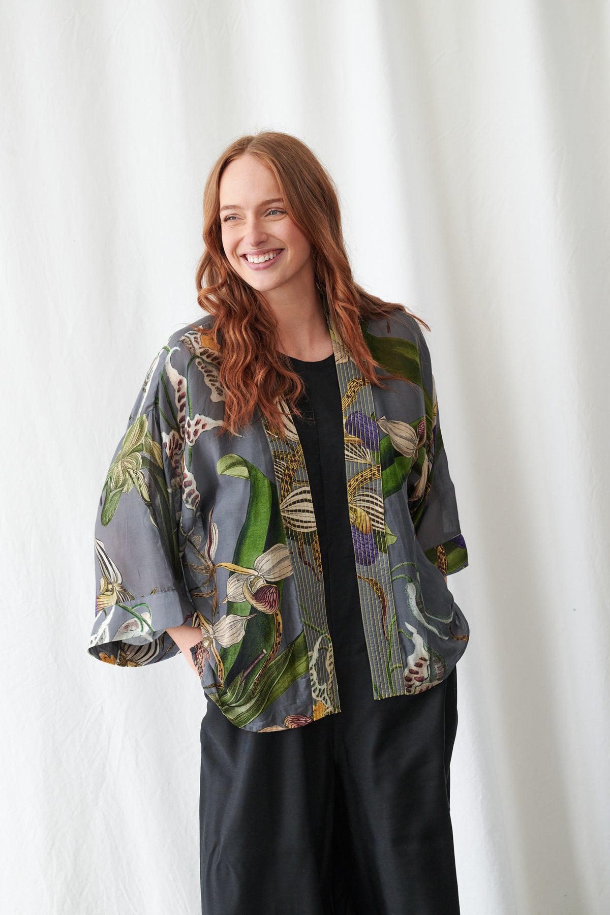 One Hundred Stars Kimono - Orchid Grey