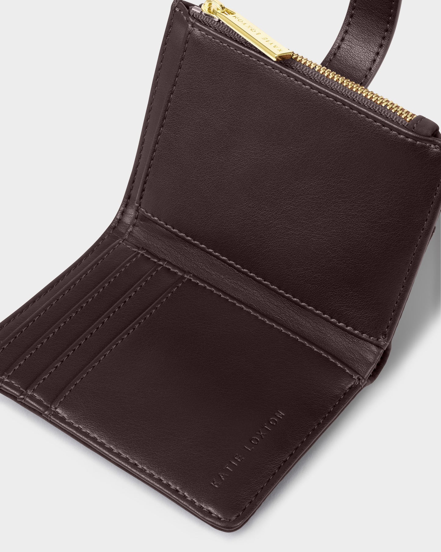 Katie Loxton Orin Twist Lock Purse available in Black Crocodile, Bitter Chocolate Suedette and Chocolate Leopard.