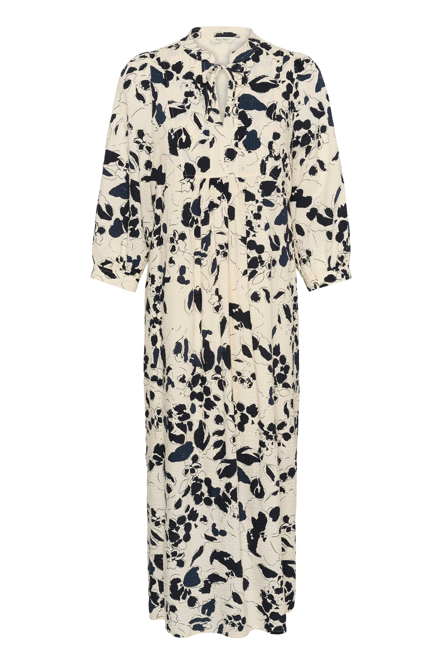 Part Two Alessa Floral patterned long dress on a white background