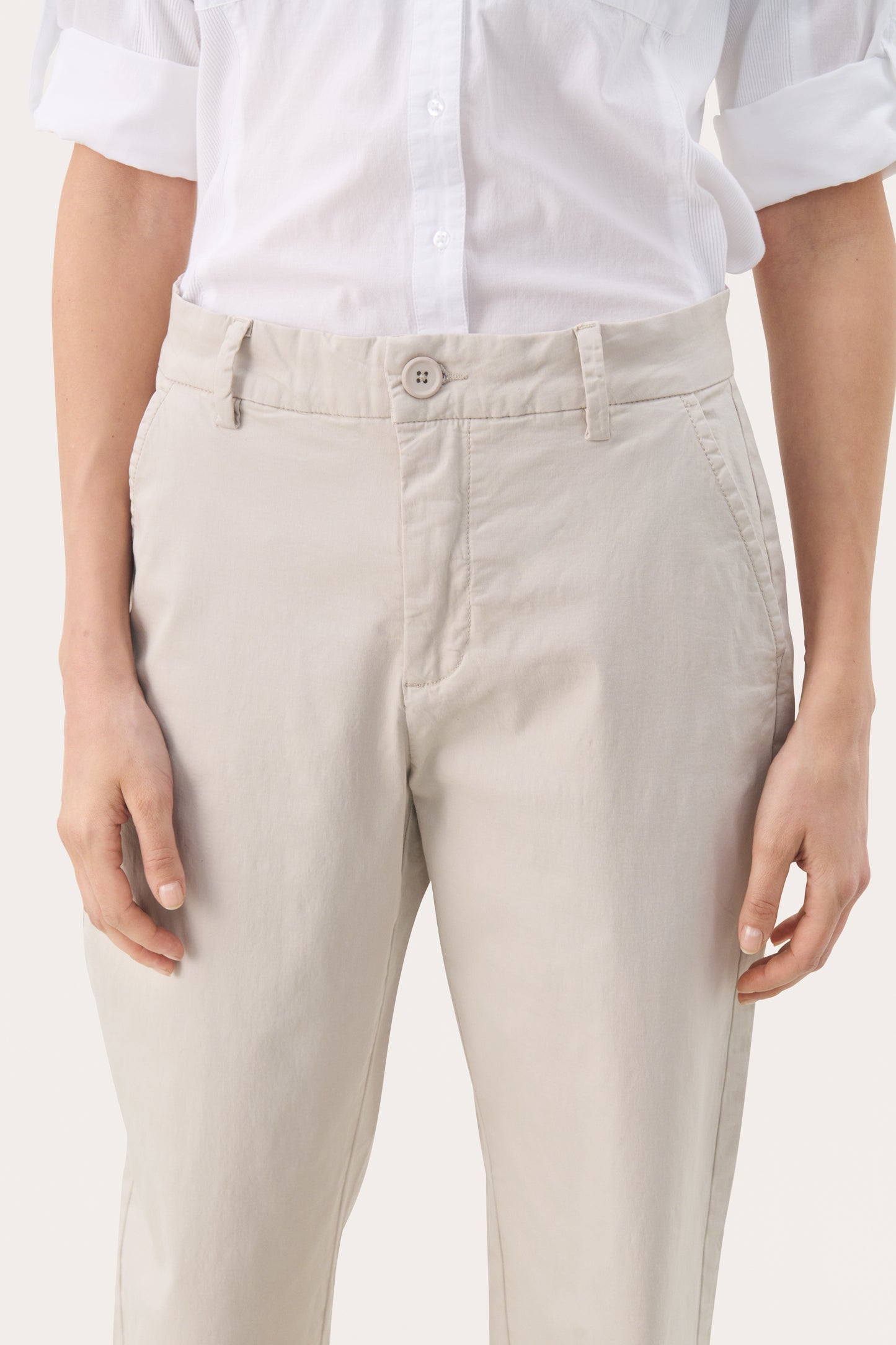 Part Two Belme Straight leg trousers in beige 