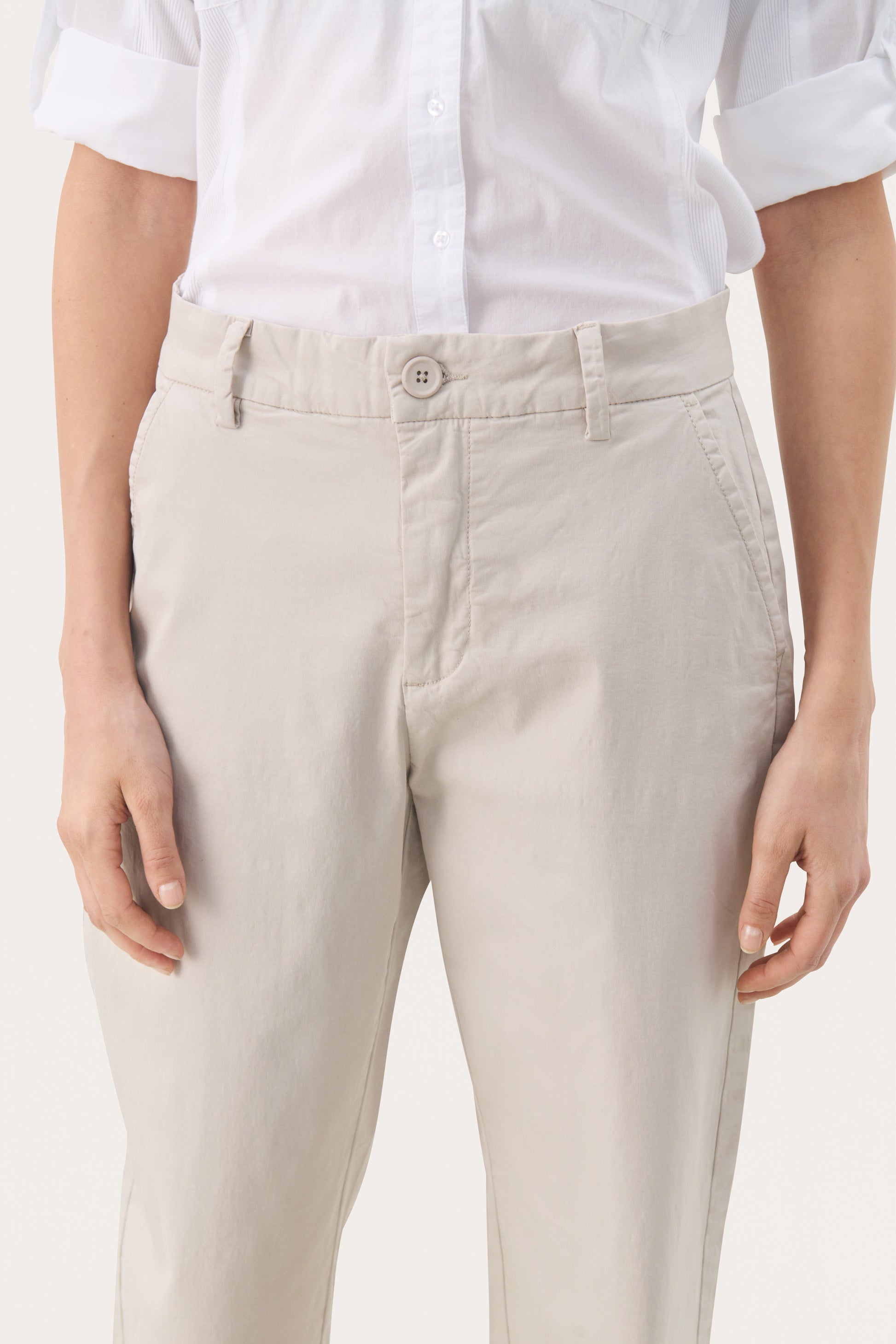 Part Two Belme Straight leg trousers in beige 