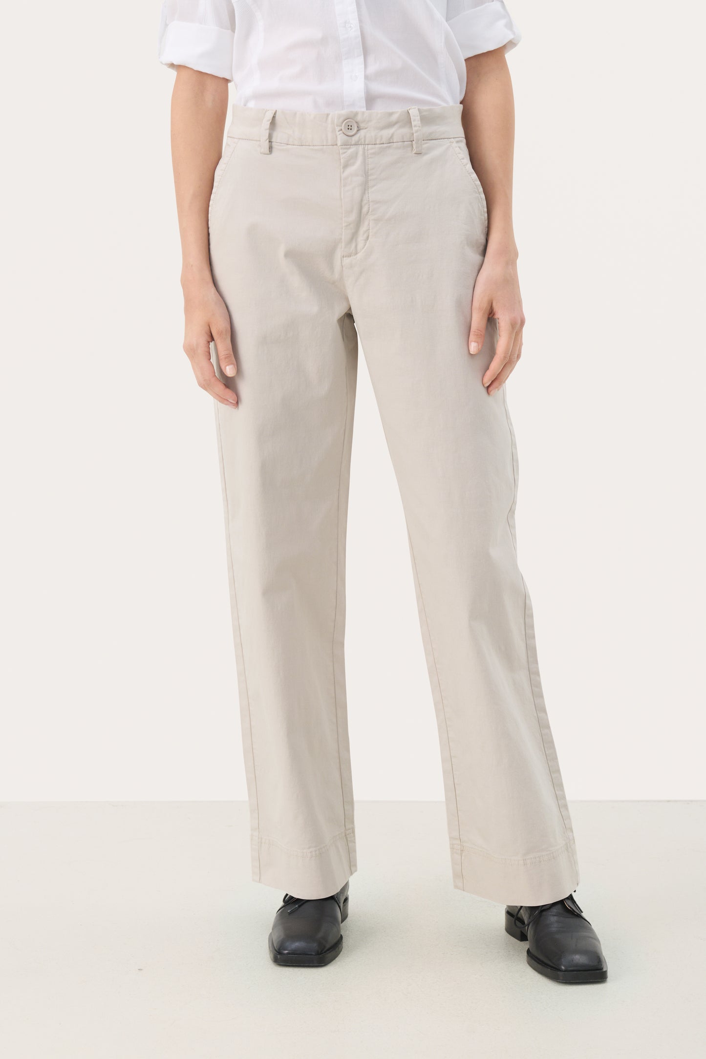 Part Two Belme Straight leg trousers in beige 