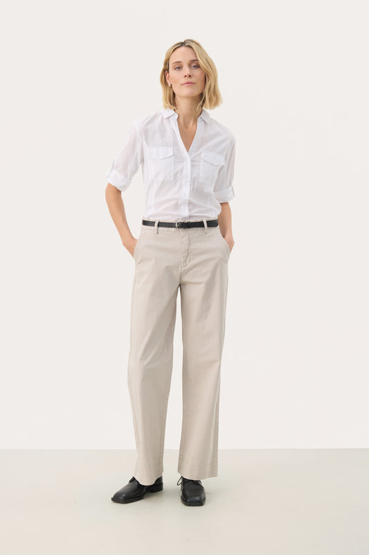 Part Two Belme Straight leg trousers in beige 
