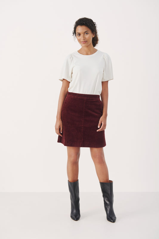 Part Two Lings Skirt - Tawny Port - 34-uk-8