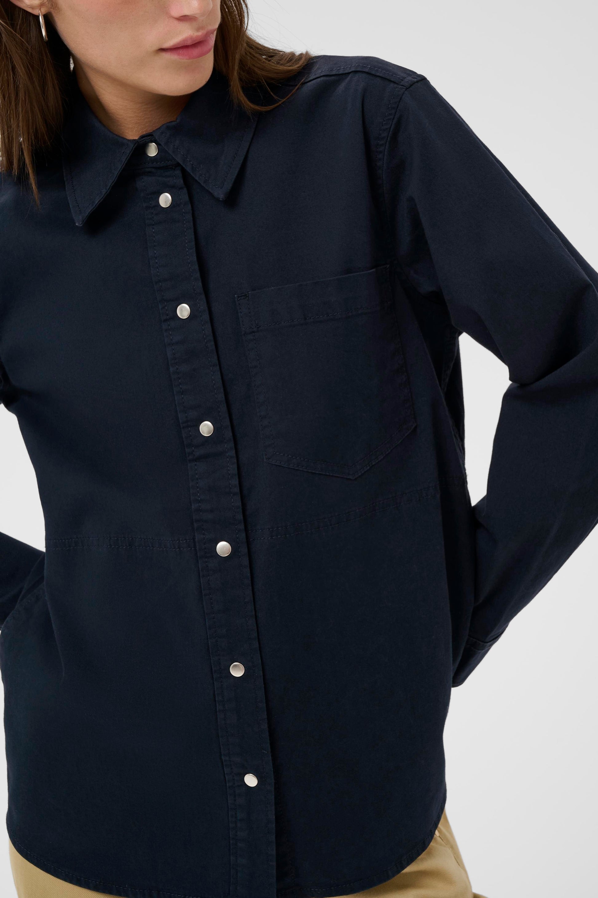 Part Two Nayla Shirt/Jacket in Dark Navy