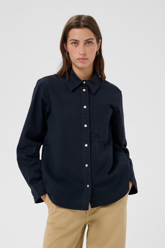 Part Two Nayla Shirt/Jacket in Dark Navy